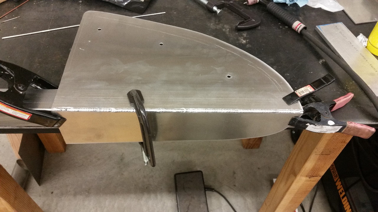 Welding diffuser side plate