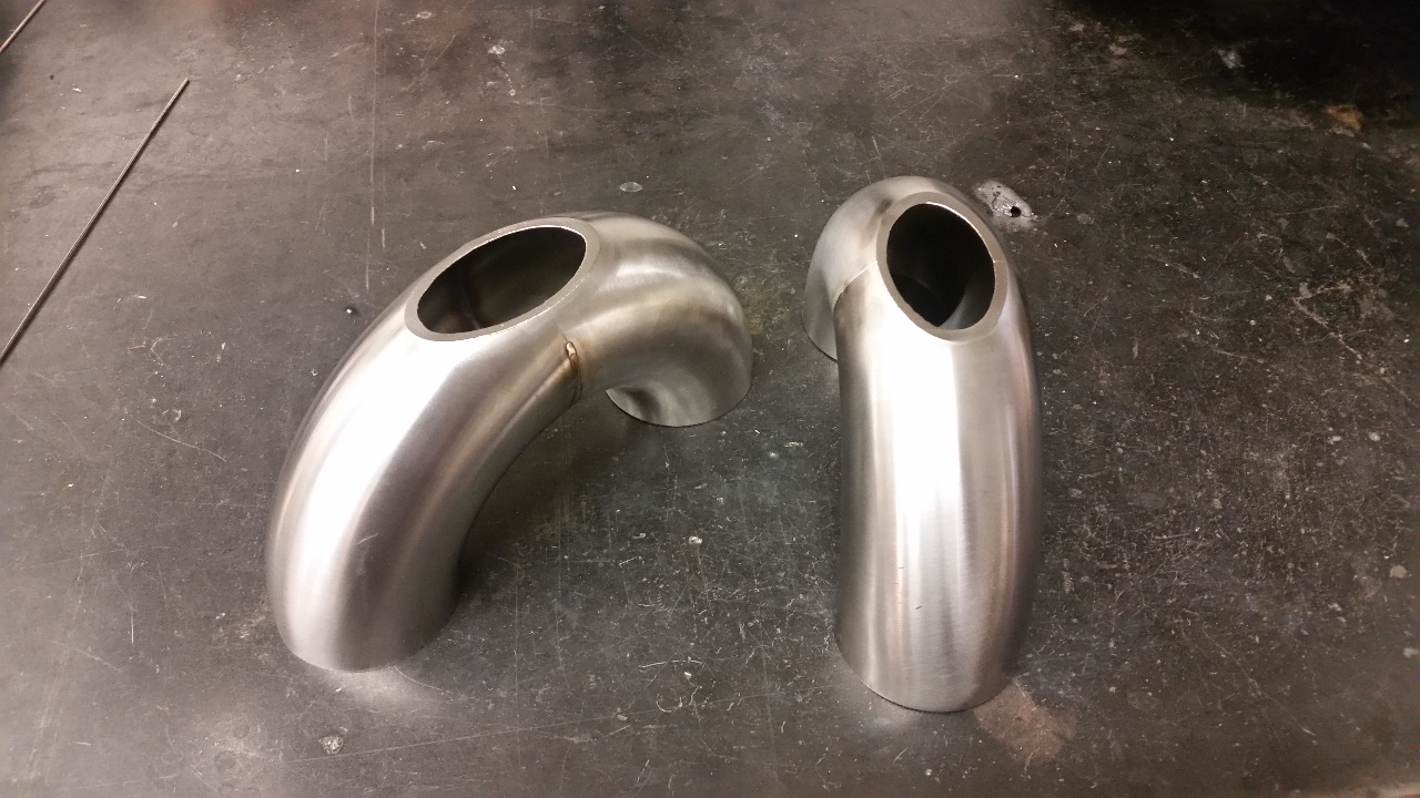 X-pipe halves machined.